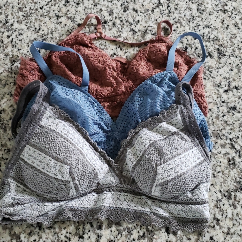 Three Aerie Bralettes